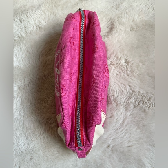 VS PINK | Y2K Pink Adorable Canvas Logo Cosmetic Bag - Picture 7 of 11